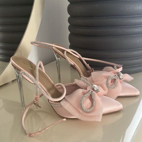 Ego Chriselle Rhinestone Pale Pink stilettos - Picture 2 of 6